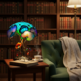 Lampe Champignon Fleurie Boho Chic