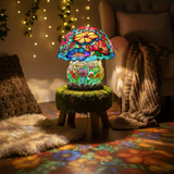Lampe Champignon Givré