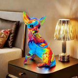 Lampe de Table Chihuahua en Résine Éclatante